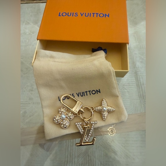 Louis Vuitton Gold Key Holder with Crystal Accents - Picture 5 of 5